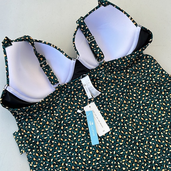 CUPSHE Leopard O-Ring One Piece Swimsuit (size 3X) - Picture 5 of 8